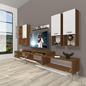 Ekoflex 8da Slm Krom Ayaklı Tv Ünitesi Tv Sehpası