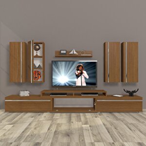 Ekoflex 8d Mdf Tv Ünitesi Tv Sehpası Naturel Ceviz