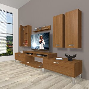 Ekoflex 8d Slm Krom Ayaklı Tv Ünitesi Tv Sehpası