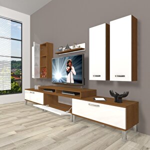 Ekoflex 8d Slm Krom Ayaklı Tv Ünitesi Tv Sehpası