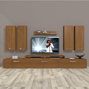 Ekoflex 8d Slm Tv Ünitesi Tv Sehpası Naturel Ceviz