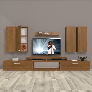 Ekoflex 8d Slm Tv Ünitesi Tv Sehpası Naturel Ceviz