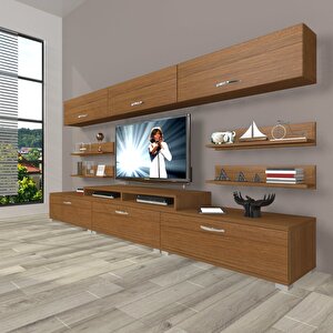 Ekoflex 8y Slm Tv Ünitesi Tv Sehpası Naturel Ceviz