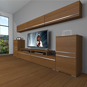 Ekoflex 9 Mdf Tv Ünitesi Tv Sehpası Naturel Ceviz