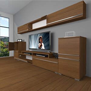 Ekoflex 9 Mdf Tv Ünitesi Tv Sehpası Naturel Ceviz
