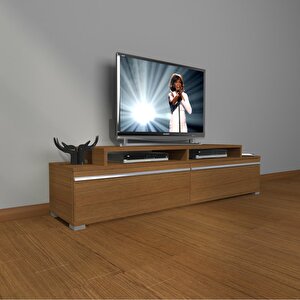 Ekoflex 4 Mdf Tv Ünitesi Tv Sehpası Ceviz Antrasit