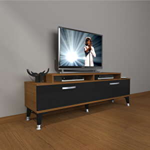 Ekoflex 4 Slm Silver Tv Ünitesi Tv Sehpası Ceviz-Siyah