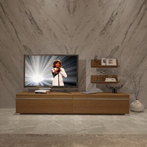 Eko 4 Mdf Std Tv Ünitesi Tv Sehpası Naturel Ceviz