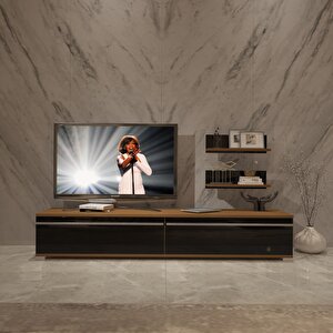 Eko 4 Mdf Std Tv Ünitesi Tv Sehpası Ceviz-Siyah