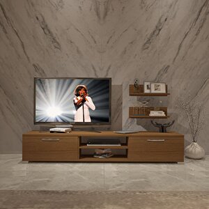 Eko 4 Mdf Dvd Tv Ünitesi Tv Sehpası Naturel Ceviz