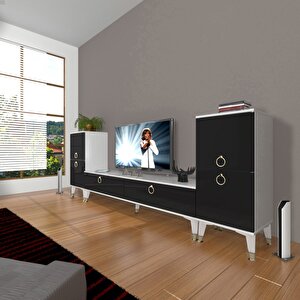 Eko On2 Mdf Std Gold Tv Ünitesi Tv Sehpası Beyaz - Siyah