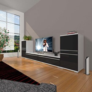 Eko On2 Mdf Std Tv Ünitesi Tv Sehpası Beyaz - Siyah