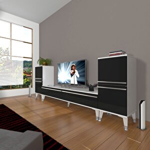 Eko On2 Mdf Std Silver Tv Ünitesi Tv Sehpası Beyaz - Siyah