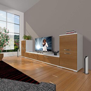 Eko On2 Slm Std Tv Ünitesi Tv Sehpası Beyaz - Ceviz