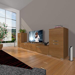 Eko On2 Slm Std Tv Ünitesi Tv Sehpası Naturel Ceviz