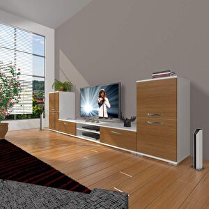 Eko On2 Slm Dvd Tv Ünitesi Tv Sehpası Beyaz - Ceviz