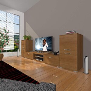 Eko On2 Slm Dvd Tv Ünitesi Tv Sehpası Naturel Ceviz
