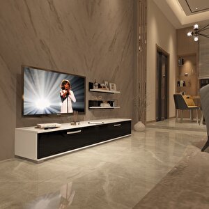 Eko 4 Slm Std Tv Ünitesi Tv Sehpası Beyaz - Siyah