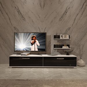 Eko 4 Slm Std Tv Ünitesi Tv Sehpası Beyaz - Siyah