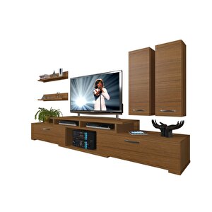 Flex 5d130 Mdf Tv Ünitesi Tv Sehpası Naturel Ceviz