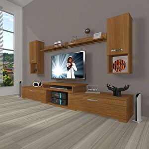 Flex 5da Slm Tv Ünitesi Tv Sehpası Naturel Ceviz