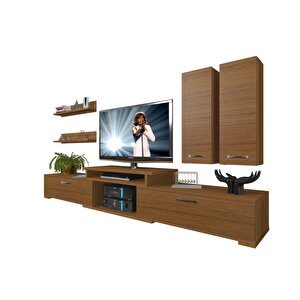 Flex 5d Mdf Tv Ünitesi Tv Sehpası Naturel Ceviz