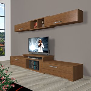 Flex 5 Mdf Tv Ünitesi Tv Sehpası Naturel Ceviz