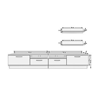 Trendstyle 220r Mdf Tv Ünitesi Tv Sehpası