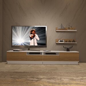 Trendstyle 220rs Mdf Tv Ünitesi Tv Sehpası Beyaz Pera