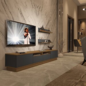 Trendstyle 220rs Mdf Tv Ünitesi Tv Sehpası Pera Antrasit