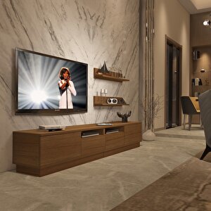 Trendstyle 220rs Slm Tv Ünitesi Tv Sehpası Naturel Ceviz