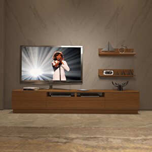 Trendstyle 220rs Slm Tv Ünitesi Tv Sehpası Naturel Ceviz