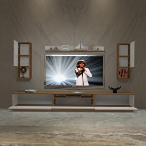 Trendstyle 270da Mdf Tv Ünitesi Tv Sehpası Ceviz Beyaz