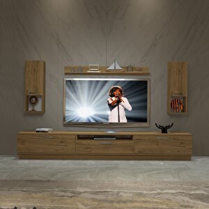 Trendstyle 270da Mdf Tv Ünitesi Tv Sehpası Naturel Pera