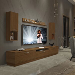 Trendstyle 270da Slm Tv Ünitesi Tv Sehpası Naturel Ceviz