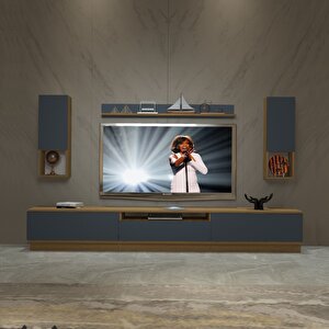 Trendstyle 270das Mdf Tv Ünitesi Tv Sehpası Pera Antrasit