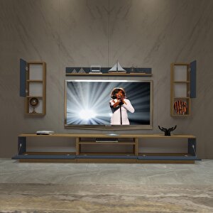 Trendstyle 270das Mdf Tv Ünitesi Tv Sehpası Pera Antrasit