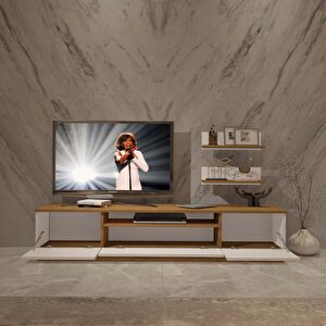 Trendstyle 4 Mdf Tv Ünitesi Tv Sehpası Pera Beyaz