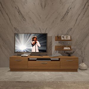 Trendstyle 4 Slm Tv Ünitesi Tv Sehpası Naturel Ceviz