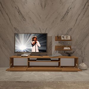 Trendstyle 4 Slm Tv Ünitesi Tv Sehpası Naturel Ceviz