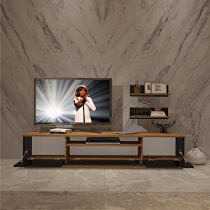 Trendstyle 4 Slm Tv Ünitesi Tv Sehpası Ceviz-Siyah
