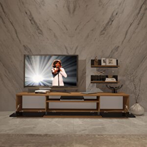 Trendstyle 4s Mdf Tv Ünitesi Tv Sehpası Ceviz-Siyah