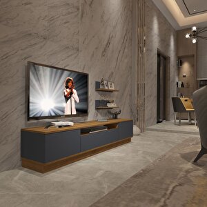 Trendstyle 4s Mdf Tv Ünitesi Tv Sehpası Pera Antrasit