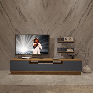 Trendstyle 4s Mdf Tv Ünitesi Tv Sehpası Pera Antrasit