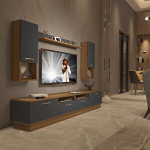 Trendstyle 5220da Mdf Tv Ünitesi Tv Sehpası Pera Antrasit
