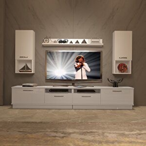 Trendstyle 5220da Slm Tv Ünitesi Tv Sehpası Parlak Beyaz