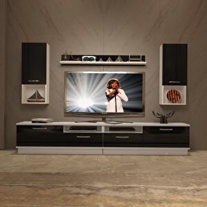 Trendstyle 5220da Slm Tv Ünitesi Tv Sehpası Beyaz - Siyah