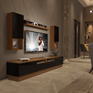 Trendstyle 5220das Mdf Tv Ünitesi Tv Sehpası Ceviz-Siyah