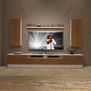 Trendstyle 5220d Mdf Tv Ünitesi Tv Sehpası Beyaz - Ceviz