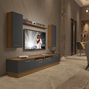 Trendstyle 5220d Mdf Tv Ünitesi Tv Sehpası Pera Antrasit